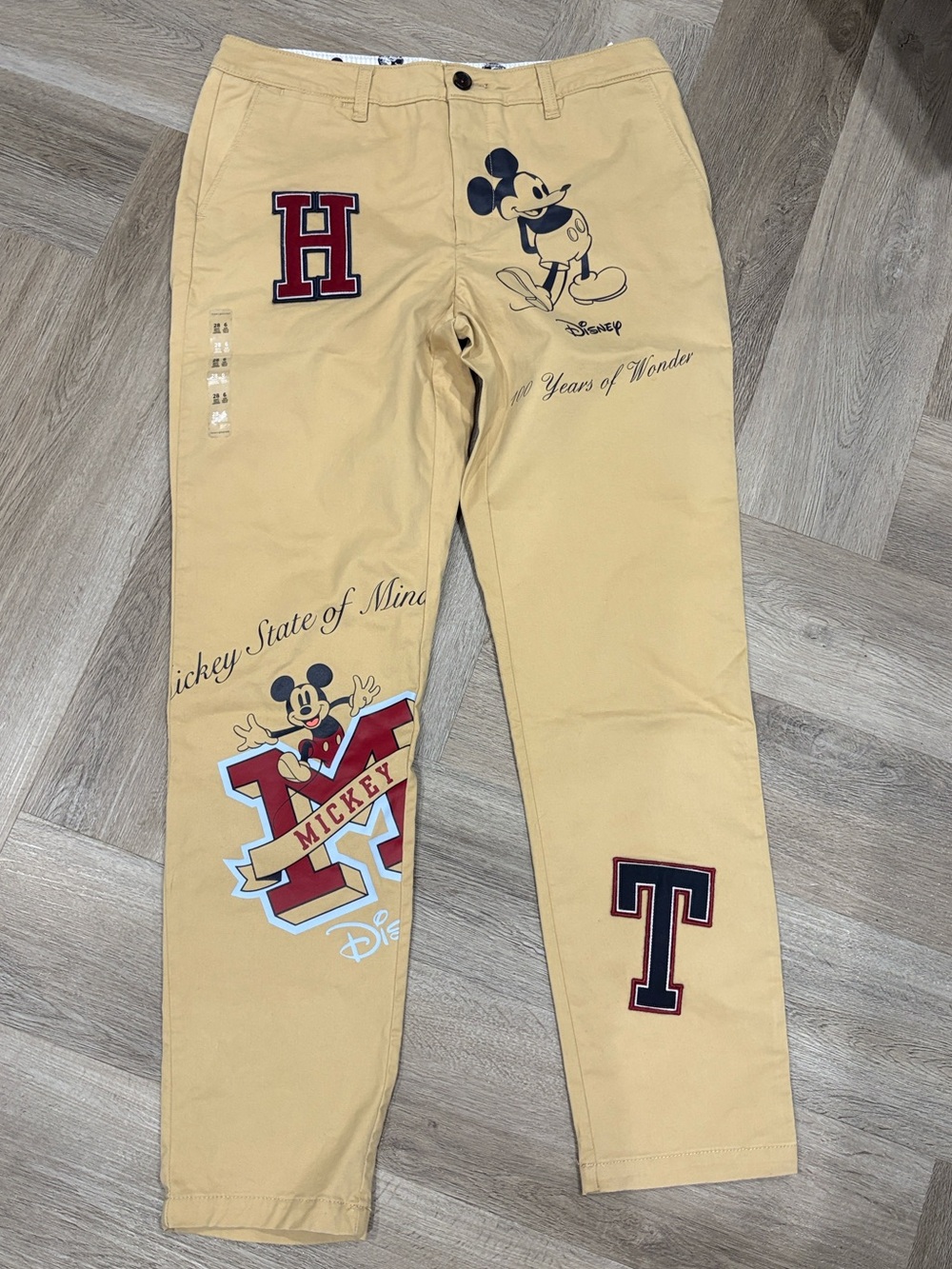 Disney x Tommy Hilfiger Mickey Mouse 100 years Graphic Chino Pants Size 6